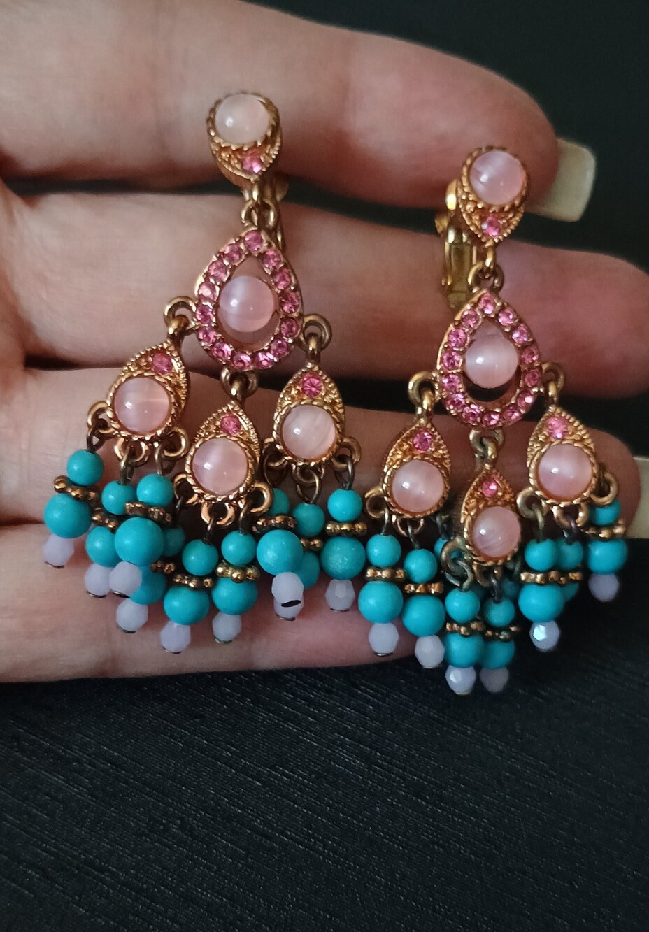 Vintage Joan Rivers Classic Collection Screw Back Earrings Women Jewelry